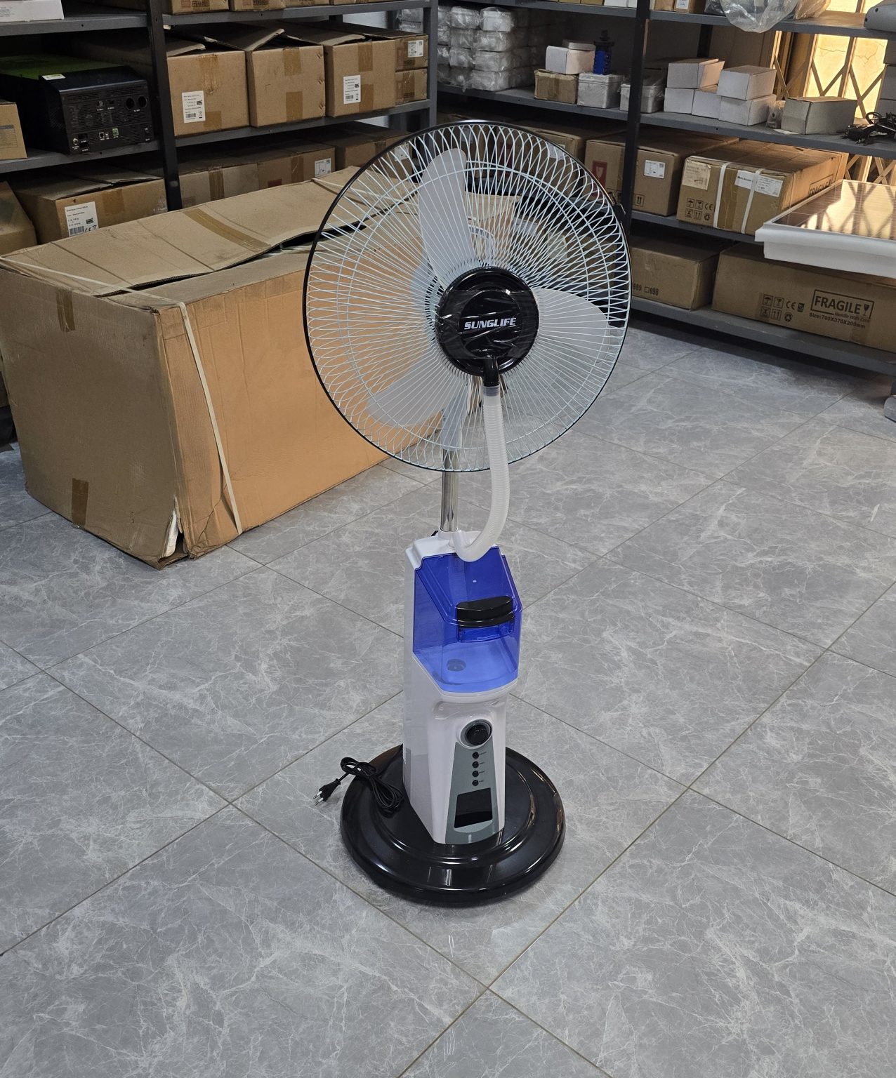 Solar Mist Fans Rechargeable Mist Fan – Suka Solar Ghana – Efficient Energy Systems